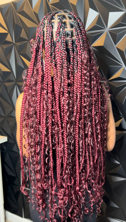 Boho Knotless Braids