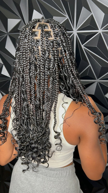 Boho Knotless Braids