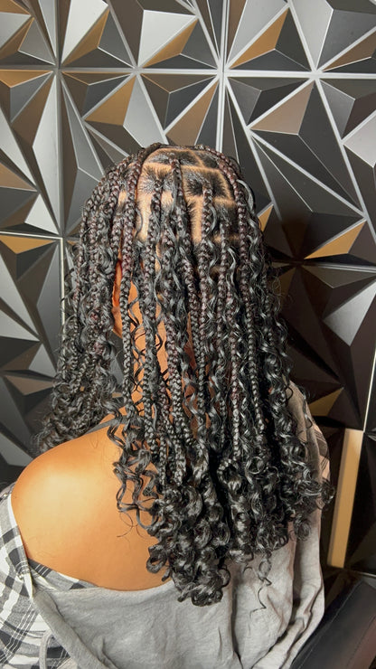 Boho Knotless Braids