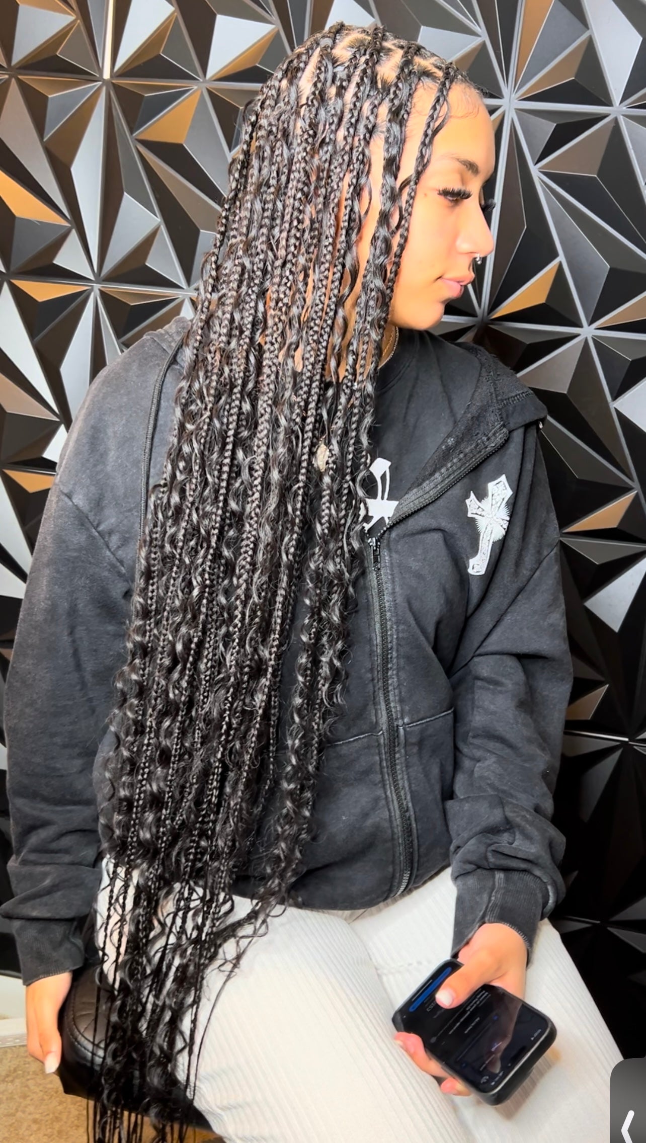 Boho Knotless Braids